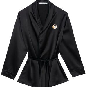 Silk Short Robe Top Exquisite PLAYBOY element NEW XL